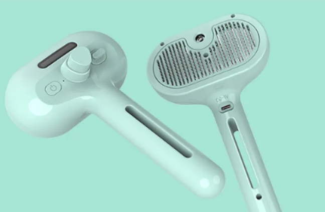 Self-Cleaning Pet Comb with Mist Spray – USB Rechargeable Grooming Tool for Dogs & Cats